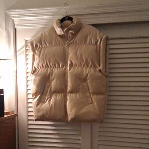 Unbranded Women's Cream Puffer Vest